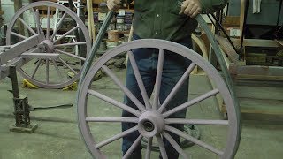 Rubber Tires on Carriage, Wagon Wheels | Wheelwright Trade