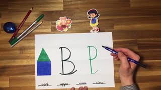 Schreibschrift B und P - Binos Lernvideo