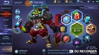 3,300 Tickets For Johnson Skin in Lucky Spin