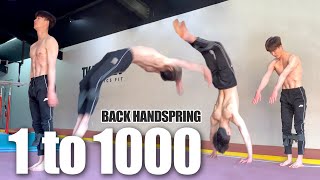 ‘백핸드스프링 1000개’ 하면 어떤 일이 일어날까? ㅣ LEARN TO BACK HANDSPRING (1 to 1000)
