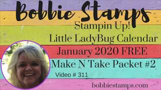 Stampin' Up! Little Ladybug 2020 Calendar FREE Make N Take #2