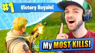 My MOST KILLS on Fortnite: Battle Royale EVER!!
