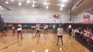 Choctaw closes out the third set to complete a 3-0 sweep of Mosley.