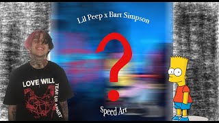 Lil Peep x Bart Simpson Speed Art