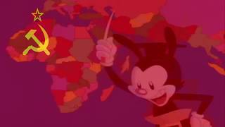 Yakko's World but the Soviet Anthem plays during the countries with red in their flags