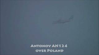 Antonov AN124 over Poland in HD !!! Amsterdam Schiphol (AMS) - Begumpet (BMP)