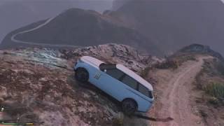 гта5-Range Rover на горе