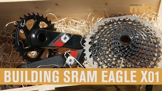 Unboxing and installing SRAM's Eagle X01 MTB drivetrain with monster 10-50t cassette!