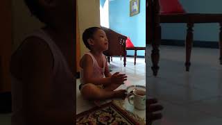 Masyallah ? umur 4 thn belajar puasa dhuhur ?