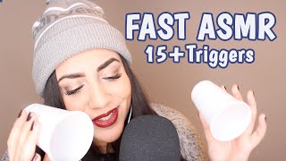 ASMR Fast and Aggressive Tapping and Scratching & more | 15+ tingly Triggers  (No Talking)