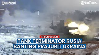 Tank BMPT Rusia Hantam Habis Infanteri Ukraina di Barat Avdeevka
