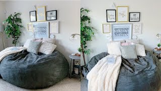Amazon Chill Sack 8 FOOT MONSTER! Fits 4-6 Adults! Memory Foam Bean Bag Chair | dw's Ambiance