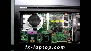Disassembly HP Compaq 8510p - replacement, clean, take apart, keyboard, screen, battery