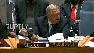 USA: AMLO talks about global anti-poverty plan in UN speech