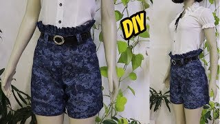 SHORT JEANS SEM ZÍPER COSTURA DIY-Luciete Vasconcelos Atelier