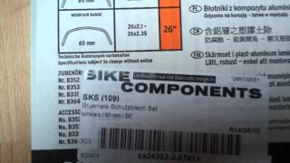 SKS Bluemels 29r full mudguards