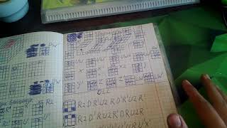 Моя тетрадь с алгоритмами (CFOP, EXPERT F2L, YAU)