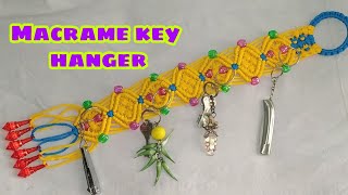 Very easy macrame key hanger  for beginners