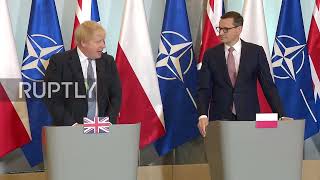 PMs of Poland and the UK comment on the Ukraine-Russia tensions