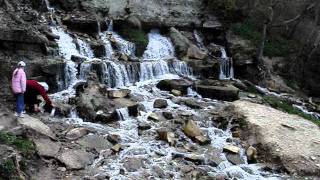 Изборск. Руины мельницы, водопад, Словенские ключи.