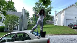 MY MOM CAUGHT ME MOPPING THE CAR (MUST WATCH ?)