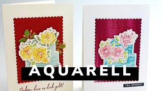 DIY-Aquarelltechnik--Zum Geburtstag--Februar Produkte von Stampin' Up!
