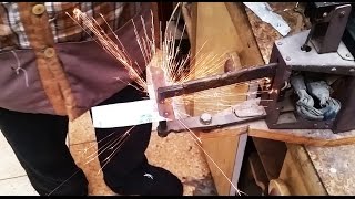 Контактная сварка БИГ 15 в действии