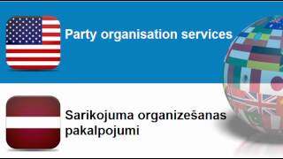 Learn Latvian = Topic = Exhibition, fair and congress organisation services