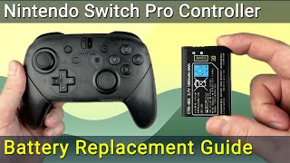 Nintendo Switch Pro Controller Battery Replacement Guide