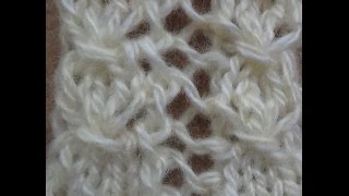 Узор спицами ВЕРТИКАЛЬНАЯ МЕРЕЖКА. knitting patterns