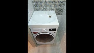 Paa Claro Раковина над стиральной машиной washbasing above washing machine Паа кларо