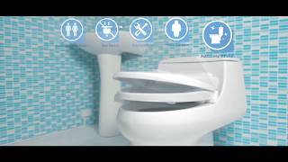 Happy Toilet ฝารองนั่งชักโครกระบบอัตโนมัติ นวัตกรรมใหม่จากญี่ปุ่น