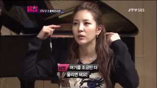 BoA teaches trainee how to sing the high notes easily