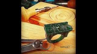 The wax carving jewelry process
