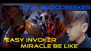 HOW TO COUNTER PICK INVOKER MID | MIRACLE BE LIKE?  | g33k MMR STORY#2