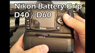 Nikon D60 D40 D40x battery grip