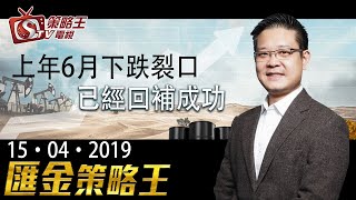 匯金策略王-張曦嵐-上年6月份下跌裂口已經回補成功-2019年4月15日