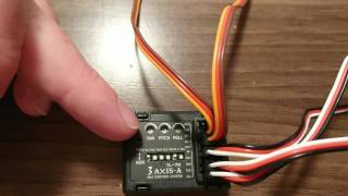 Setting up for a wing: FPV 3 Axis Gyro Flight Controller 3D Stabilizer System For RC Airplane TL-70