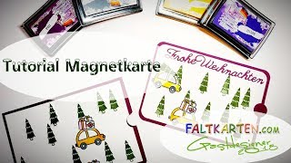 Magnet Slider Card / german / Faltkarten.com / Magnet-Karte / Christmas Card