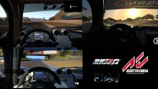 [1080P ] Laguna Seca - Zonda R - NFS Shift2 VS Assetto Corsa VS Project CARS