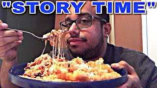 Story Time Mukbang/sloppy eating Mukbang/eating show when my daughter was born wendy's eating show