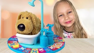 Игра СОБАЧКА Брызгалка ! Играем с Алисой в прикольную игру для детей !