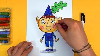 Рисуем Бена из Маленького Королевства для детей