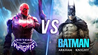 GOTHAM KNIGHTS против BATMAN ARKHAM! Сравнение / Боевая система / Физика (Какая игра лучше?)