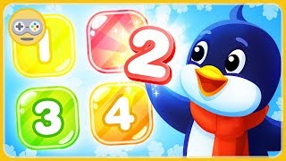 Математика с Пингви - развивающие игры для детей про цифры и фигуры