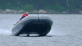 Катаемся в Лосево на крутых лодках Ротан