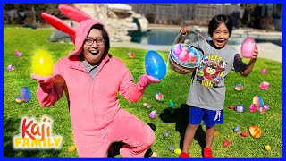 Ryan's Easter egg hunt Challenge with Bunny Daddy!!!