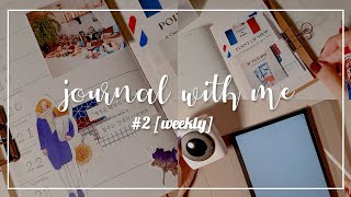 [같이다꾸해요]Journal with me #2 weekly / 프랑스 파리 컨셉의 위클리 다꾸 같이 꾸며요!
