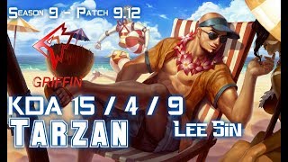 GRF Tarzan LEE SIN vs REK'SAI Jungle - Patch 9.12 KR Ranked