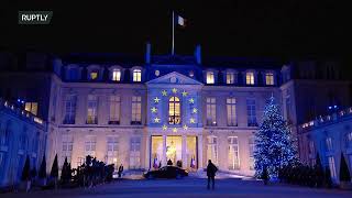 LIVE: Macron welcomes President von der Leyen and European commissioners